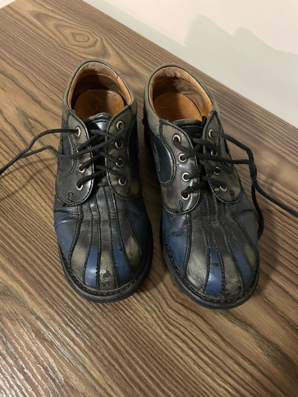 Vtg.  John Fluevog Angels 7th Heaven Supervog Derby chunky Shoes Y2K 90s